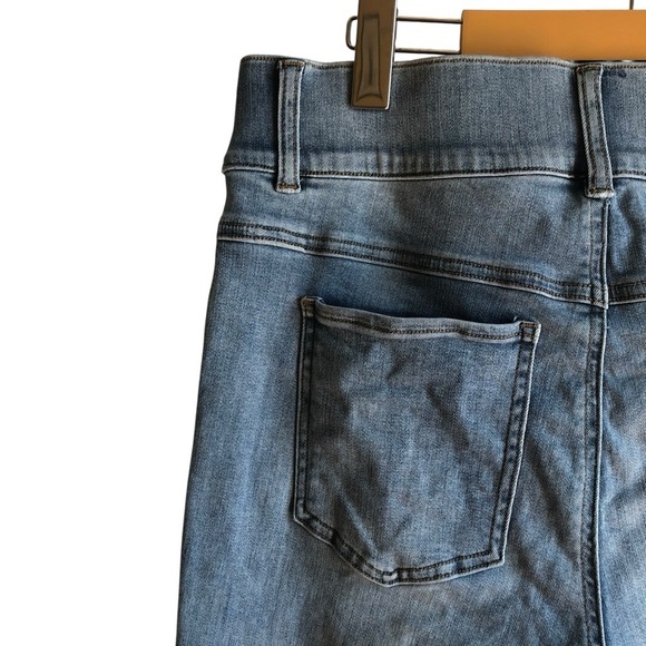 Spanx Jeggings Light Wash 1X High Rise Tummy Control Denim - Picture 5 of 14